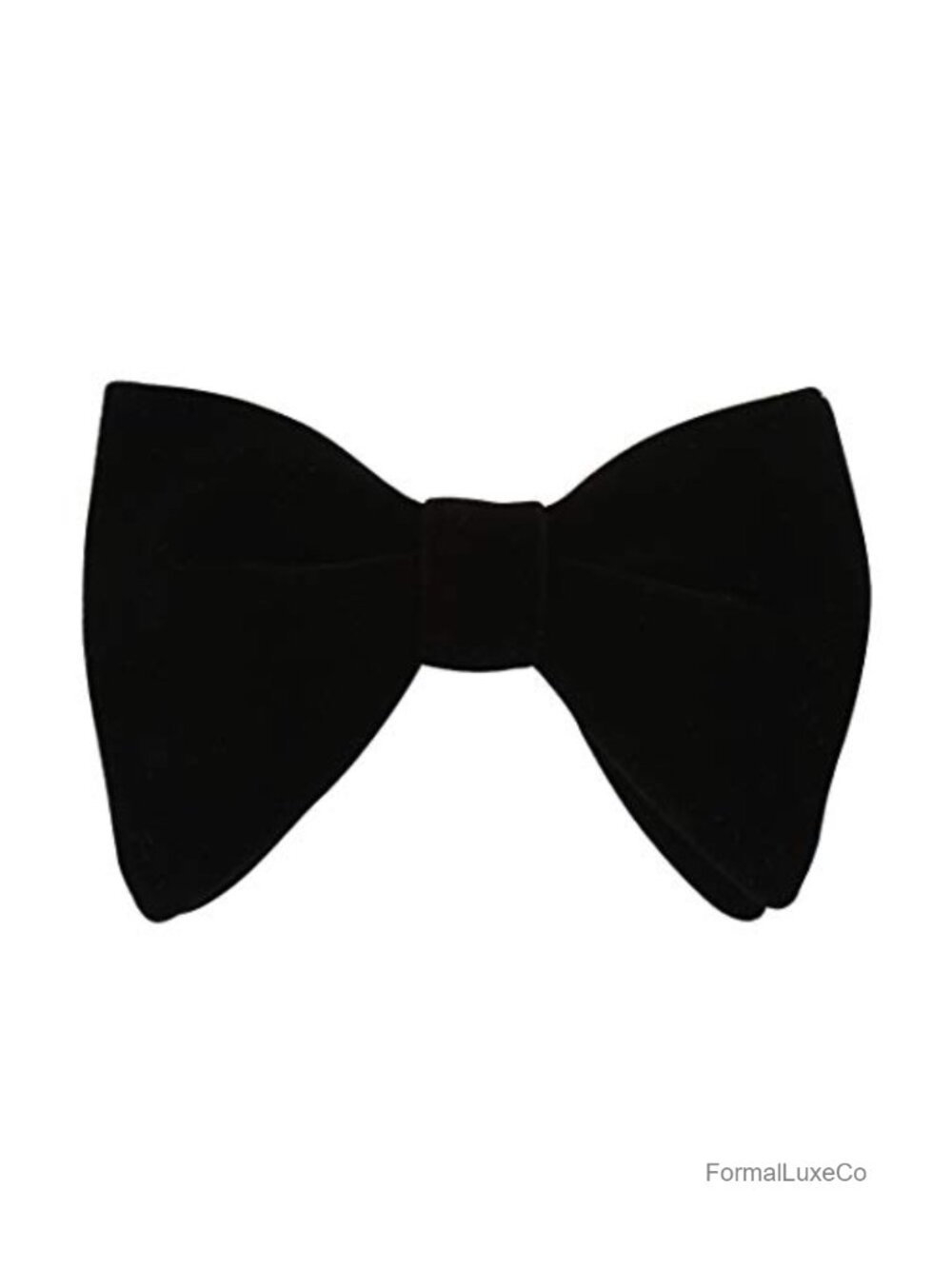 Men's Oversized Velvet Bow Tie Pre-Tied Formal Tuxedo Accessory
